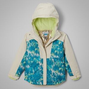 Columbia Kids' Blue and Cream Hooded Jacket